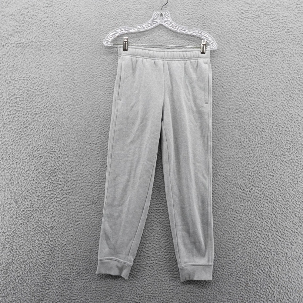 DSG Boys Heather Fleece Joggers Light Heather Grey Athletic Fit Medium NEW